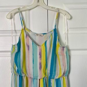 Peach Love California Slit Dress/Romper